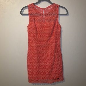 HOLLISTER LACE FITTED DRESS🧡